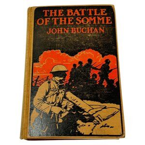 The "Battle of the Somme" J Book HC Antique 1917 Picture Cover Grosset Dunlap